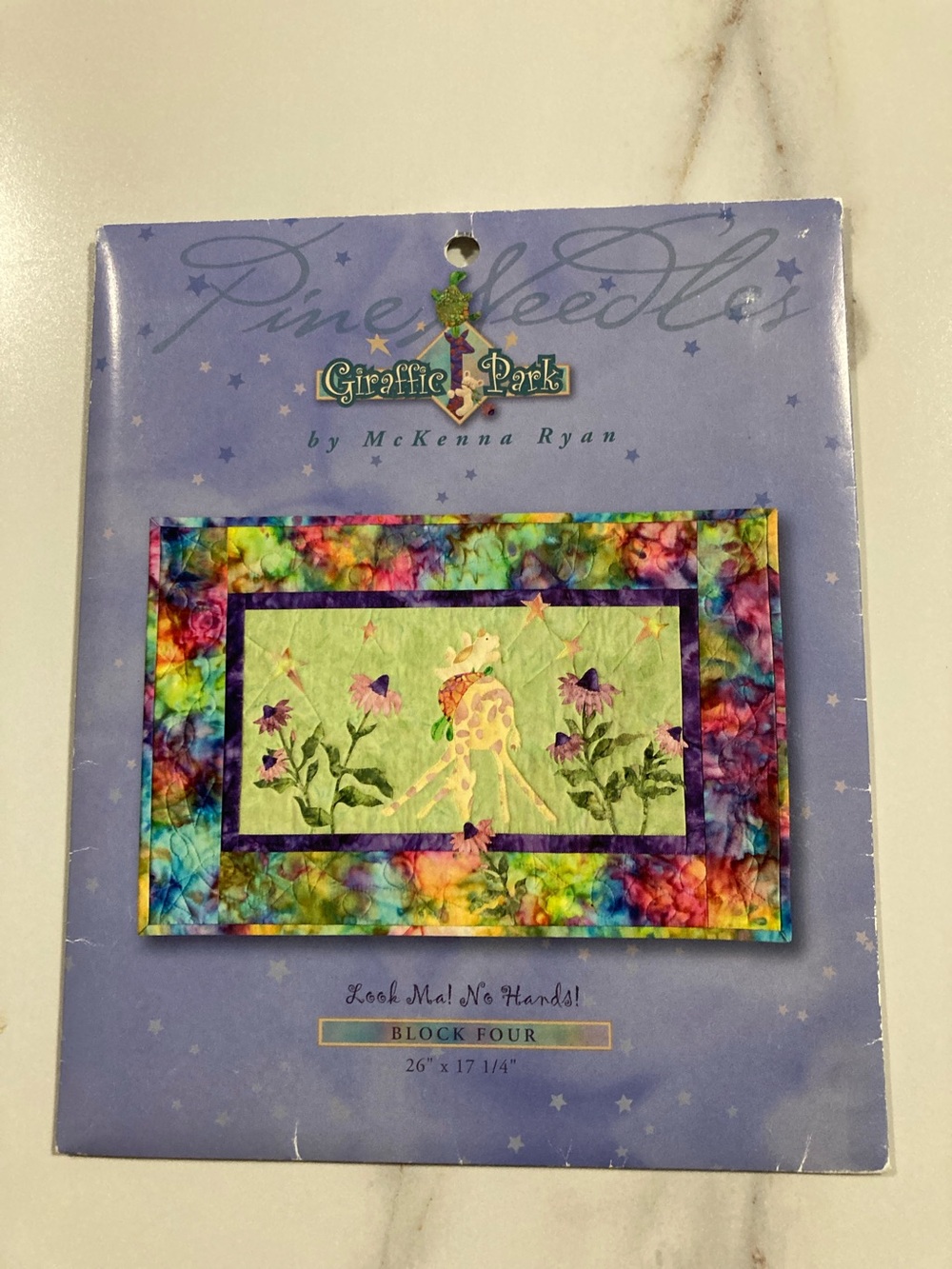 NIP Giraffic Park Look ma no hands block four Pattern McKenna Ryan quilting
